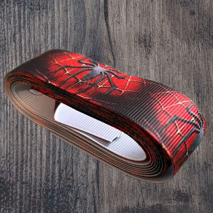 Spider Man Logo Grosgrain 25mm Ribbon