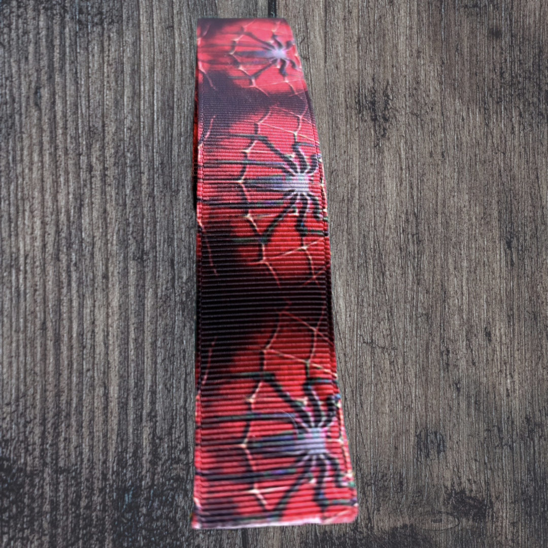 Spider Man Logo Grosgrain 25mm Ribbon