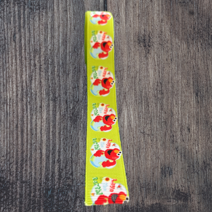 Red Monster Grosgrain 22mm Ribbon