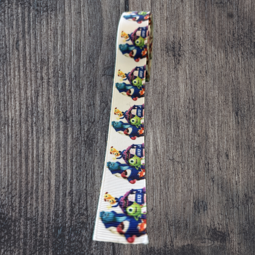 Monsters University Grosgrain 22mm Ribbon