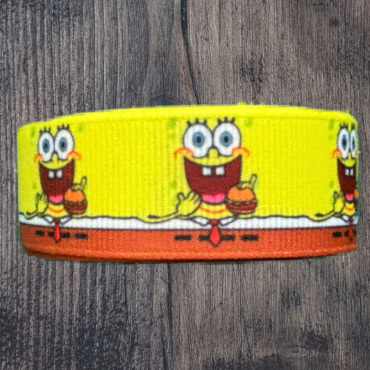 Square Sponge Character Grosgrain 22mm Ribbon