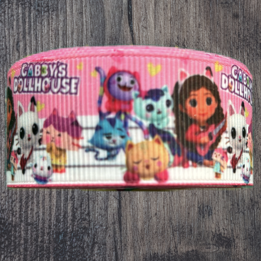 Gabby’s Dollhouse Grosgrain 25mm Ribbon