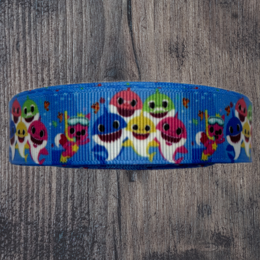 Shark Baby Grosgrain 22mm Ribbon