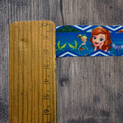 Sofia the First Mermaid Grosgrain 22mm Ribbon