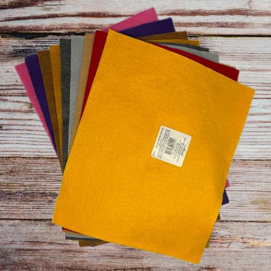 Creatology Mixed Colour Basic Felt Sheets