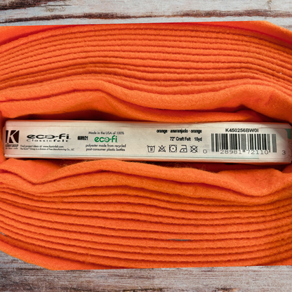 Ecofi Kunin Orange Classic Felt by the Yard