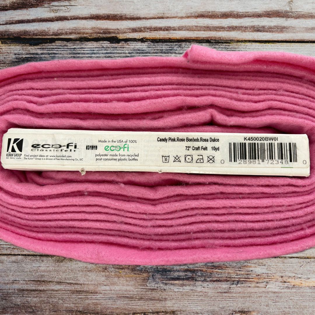 Ecofi Kunin Candy Pink Classic Felt by the Yard