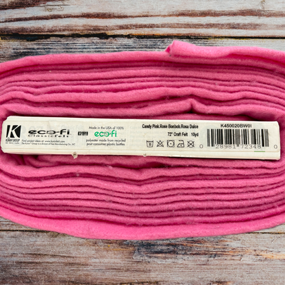 Ecofi Kunin Candy Pink Classic Felt by the Yard