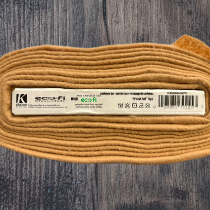 Ecofi Kunin Cashmere Tan Classic Felt by the Yard