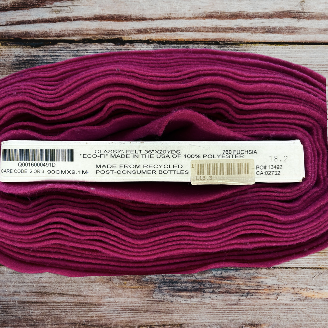 Ecofi Fushia Classic Felt by the Meter