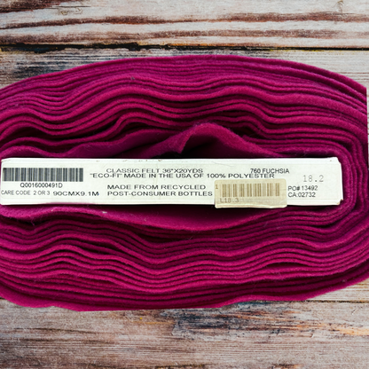 Ecofi Fushia Classic Felt by the Meter