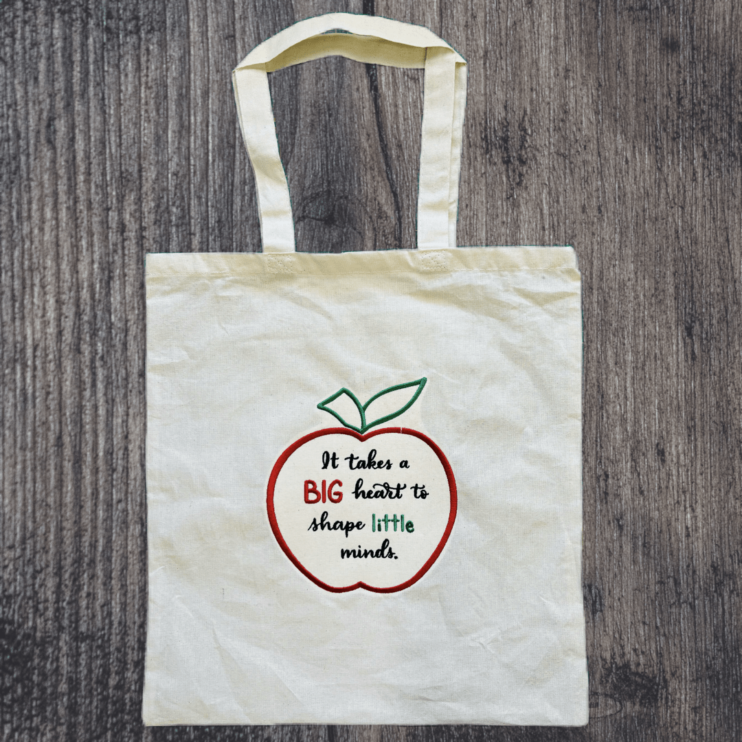 Big Heart to Shape Little Minds Design Tote Bag
