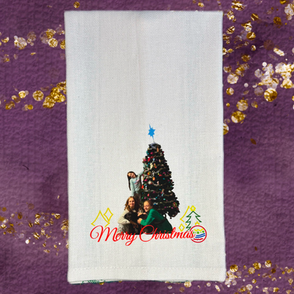Merry Christmas Customized Tea Towel