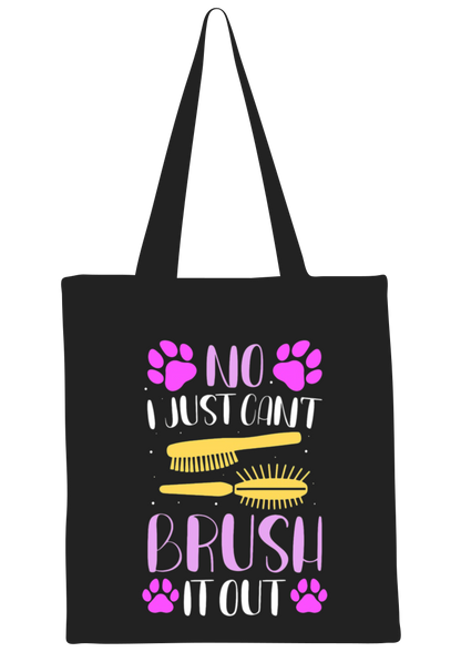 Can't Just Brush It Out Design Tote